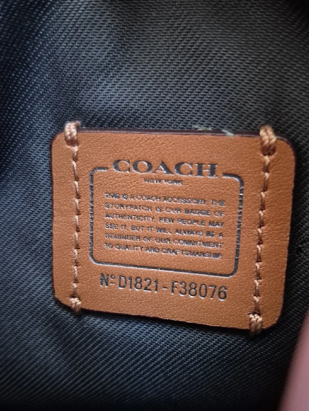Coach Denim Swagger Y2k Swigpack Crossbody W/Brown Adj. Strap Nwot